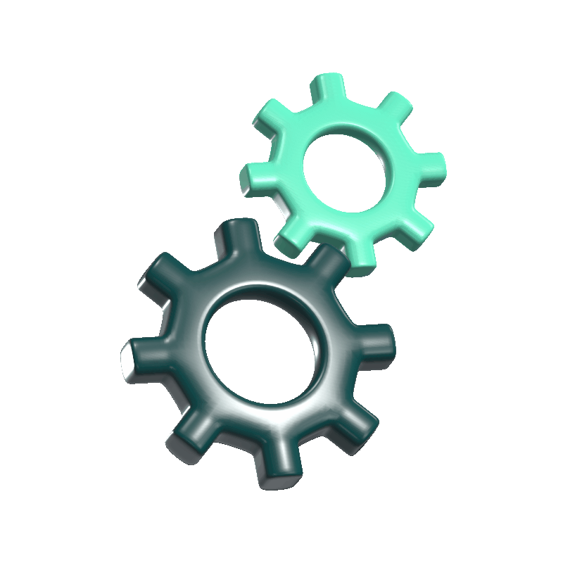Gear Loading Animated 3D Icon (4)